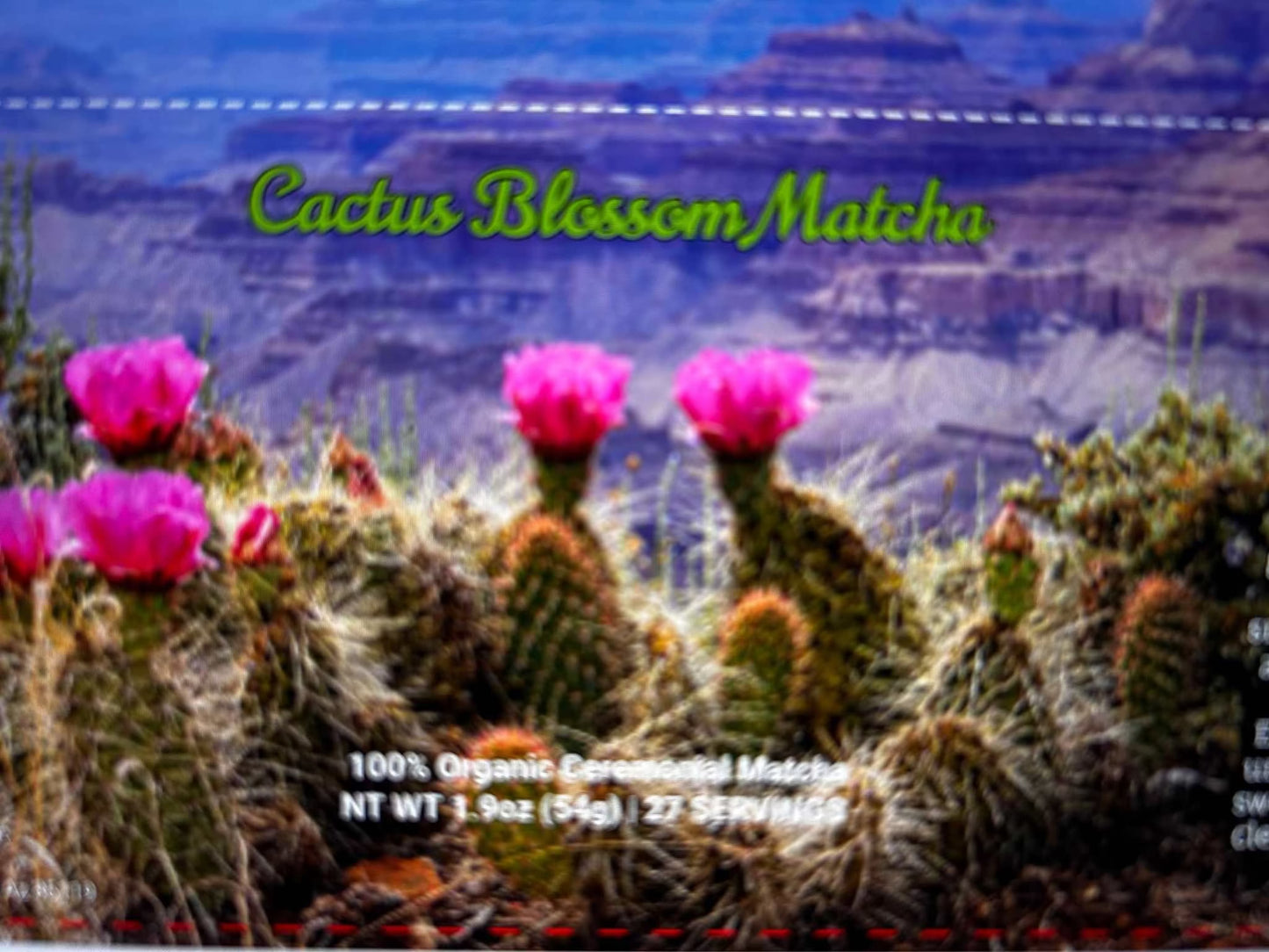 Cactus Bloom Matcha ceremonial grade vibrant green matcha with natural sweetness and refreshing finish