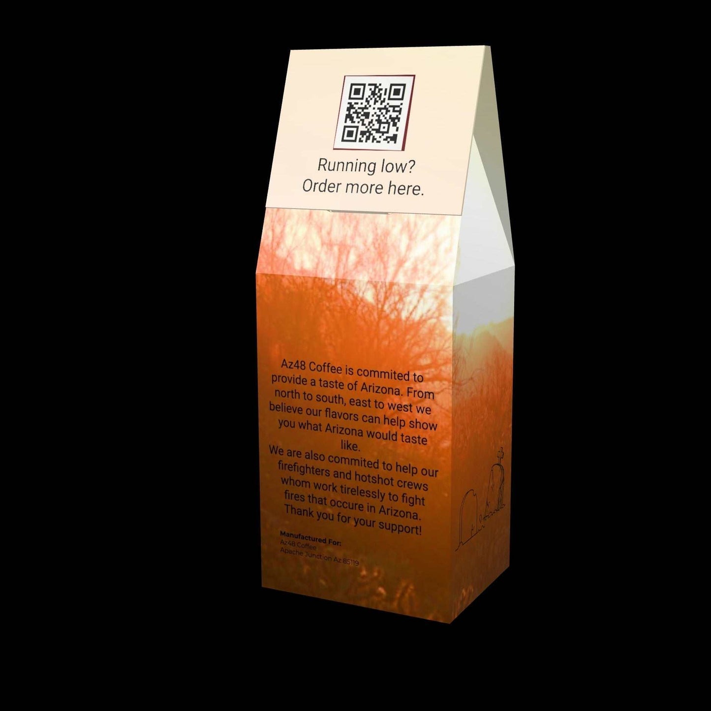Packaging of Tombstone Bold Hot, Ice Coffee / Cold Brew with dark, robust flavor notes.
