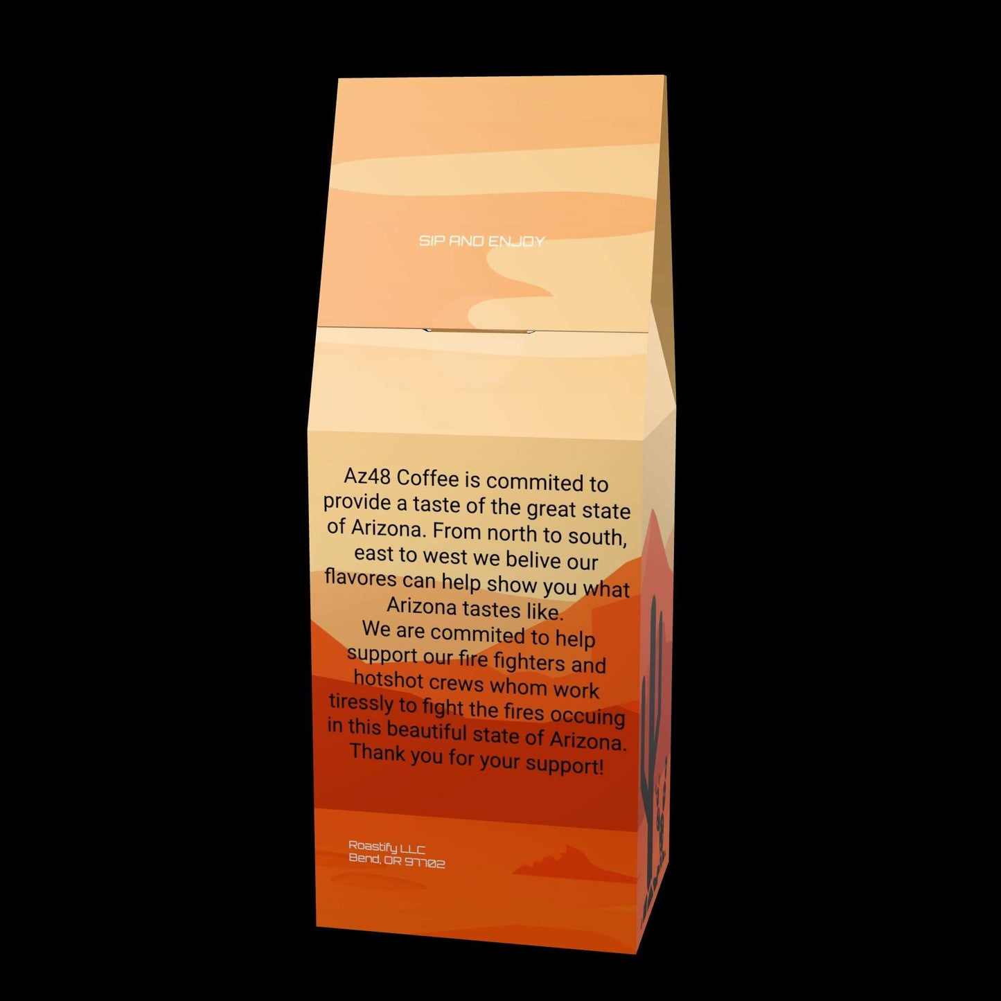 Single origin from Brazil. Dark Chocolate, Toasted Almond, Toffee. A mellow flavor to give you that classic coffee taste.Monument Valley- Bold